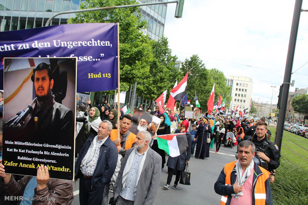 مسيرات يوم القدس في مدينة فرانكفورت الألمانية