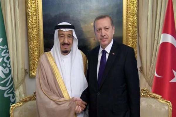 اردوغان و پادشاه سعودی رایزنی کردند