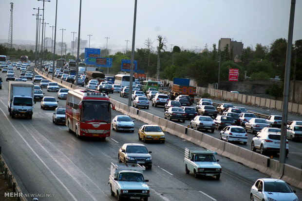 ترافیک نیمه سنگین در برخی از  جاده های زنجان حاکم است