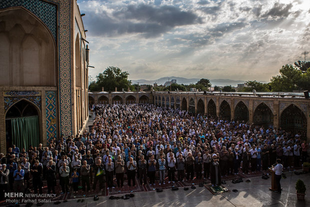 Eid al-Fitr prayers in Qazvin