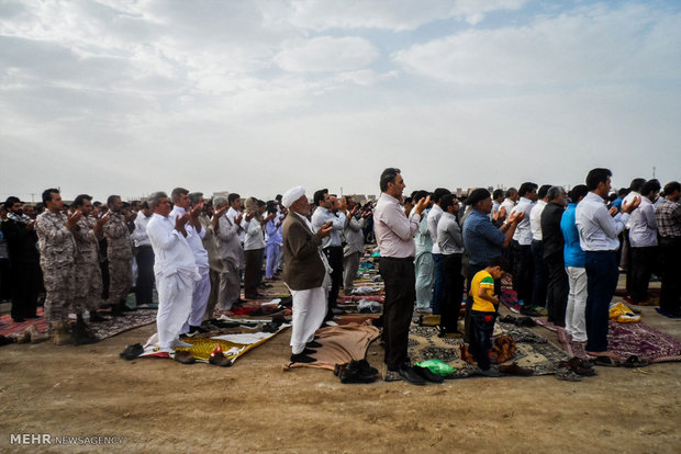 Eid al-Fitr prayers in Zabol