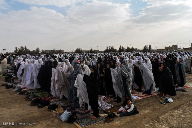 Eid al-Fitr prayers in Zabol