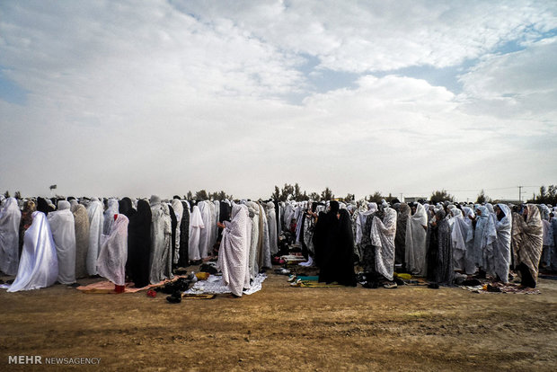 Eid al-Fitr prayers in Zabol