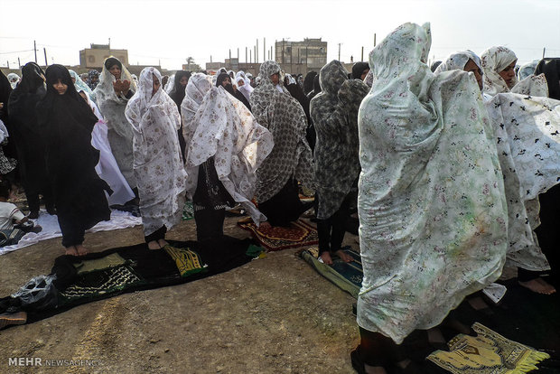 Eid al-Fitr prayers in Zabol