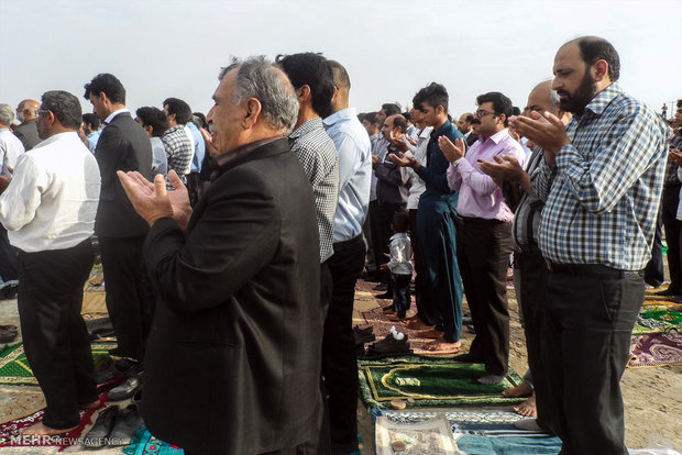 Eid al-Fitr prayers in Zabol