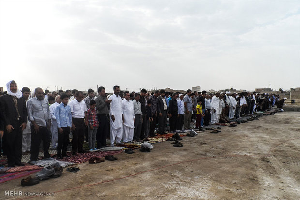 Eid al-Fitr prayers in Zabol