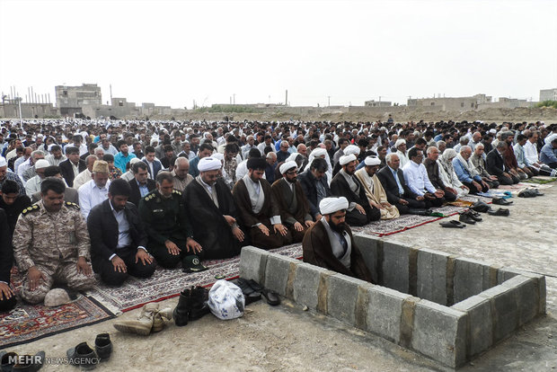 Eid al-Fitr prayers in Zabol