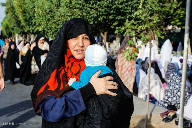 Eid al-Fitr prayers in Karaj