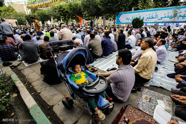 Eid al-Fitr prayers in Karaj