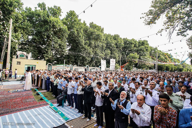 Eid al-Fitr prayers in Karaj