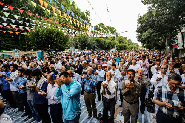 Eid al-Fitr prayers in Karaj