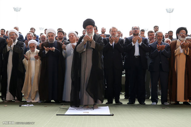 Eid al-Fitr prayers led by Ayat. Khamenei
