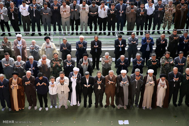 Eid al-Fitr prayers led by Ayat. Khamenei