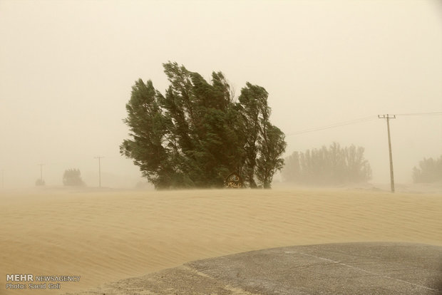 طوفان شن در زابل