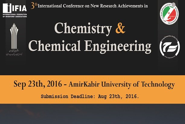 Tehran to host intl. conf. on chemistry, chemical engineering