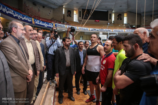 Parl. speaker visits Iran's teams preparing for Rio 2016