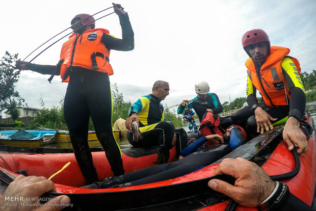 Flood search-and-rescue drill held