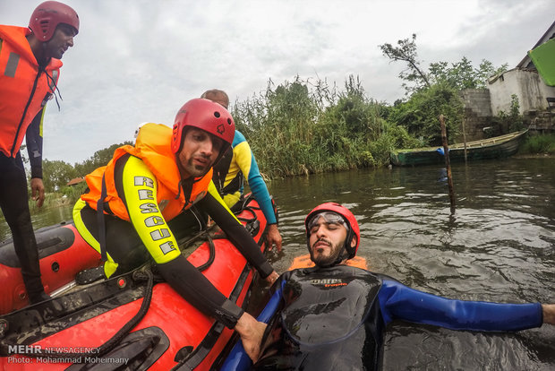 Flood search-and-rescue drill held