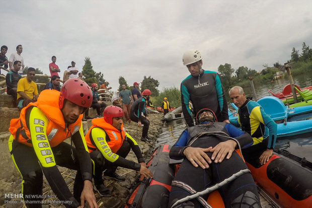 Flood search-and-rescue drill held