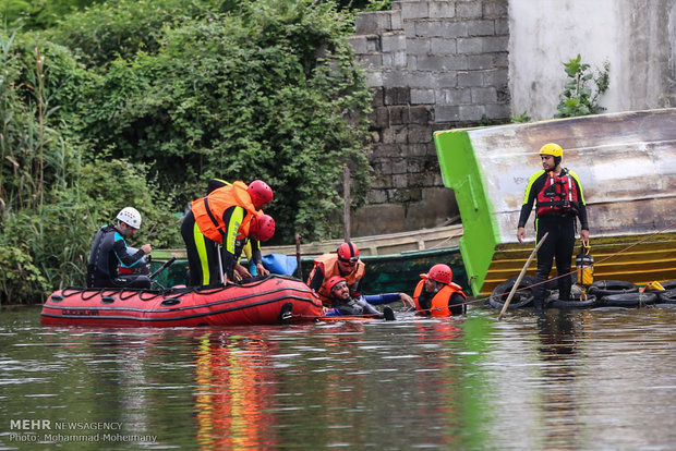 Flood search-and-rescue drill held