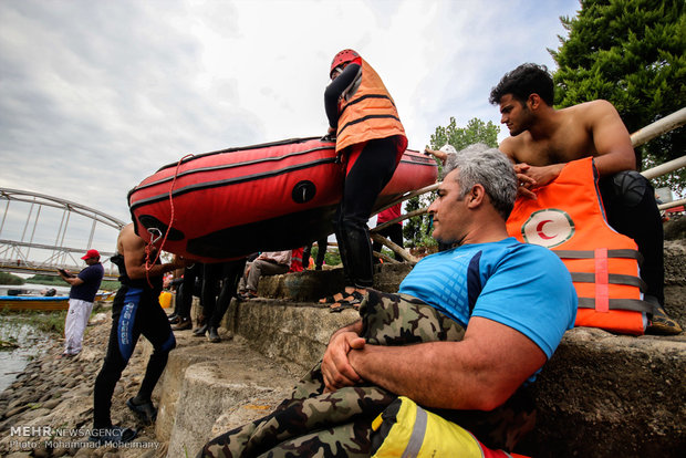 Flood search-and-rescue drill held