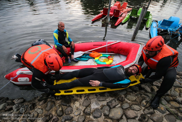 Flood search-and-rescue drill held