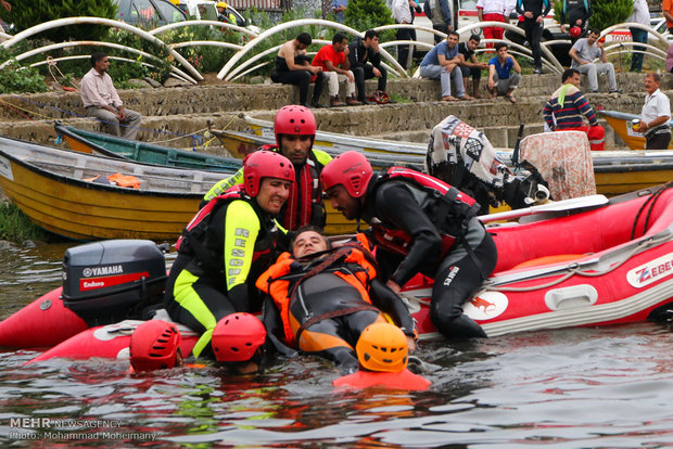 Flood search-and-rescue drill held