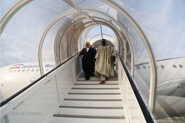 Zarif meets Nigerian president