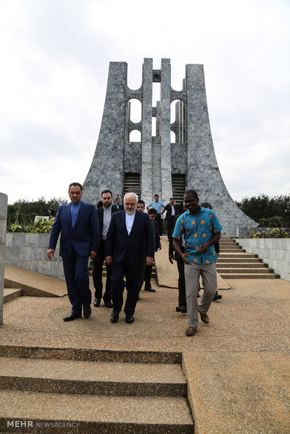 Zarif pays homage to Ghana's father of independence