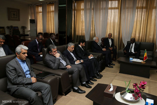 Zarif meets Mali speaker of parliament