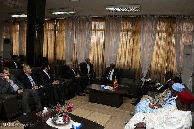 Zarif meets Mali speaker of parliament