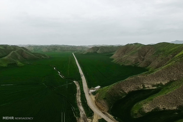 Aerial view of Golestan province