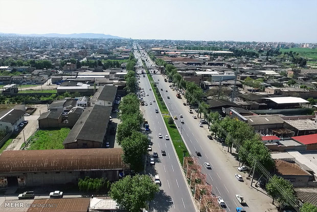 Aerial view of Golestan province