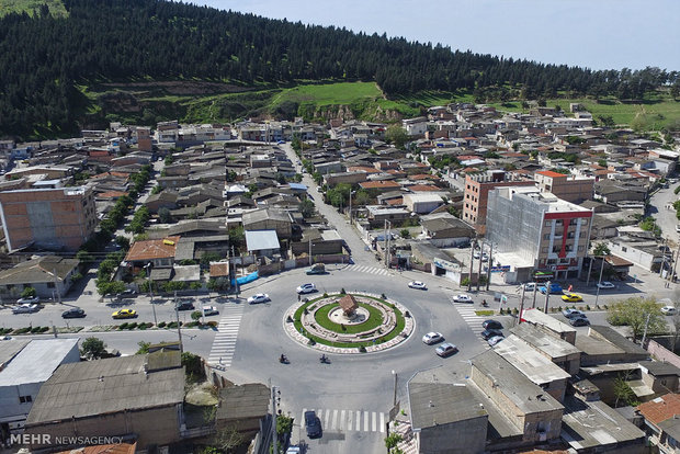 Aerial view of Golestan province