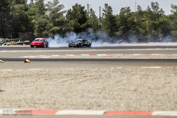 Drift racing at Azadi Comlex