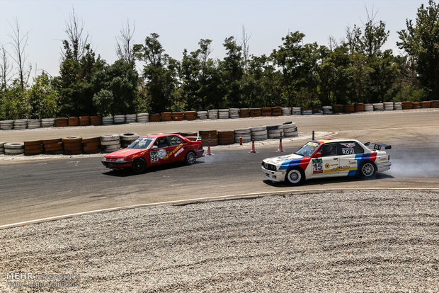 Drift racing at Azadi Comlex