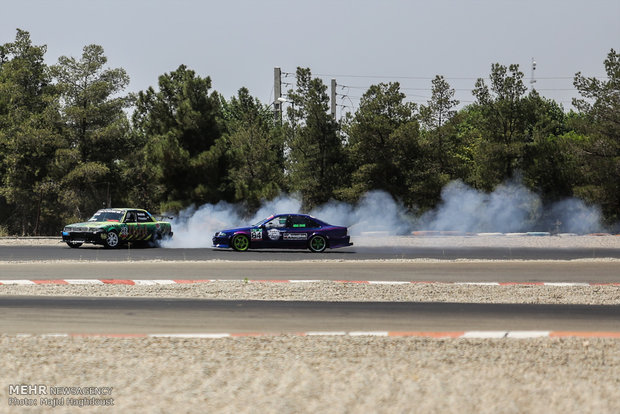 Drift racing at Azadi Comlex