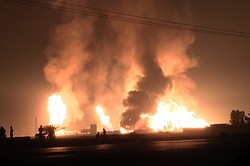 آتش‌سوزی در تاسیسات گاز شهرستان گناوه مهار شد