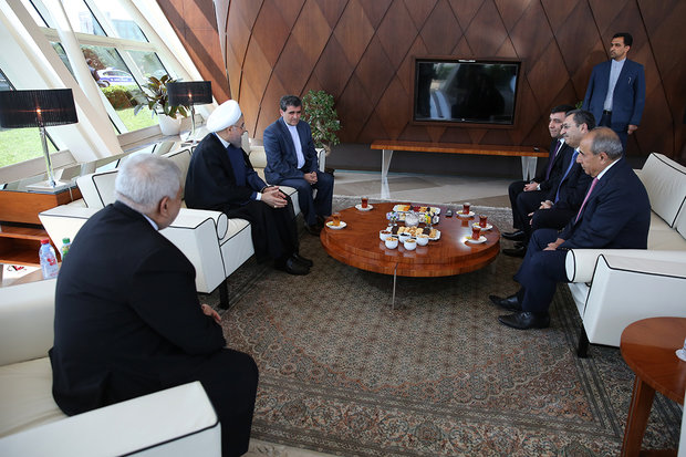 Rouhani arrives in Azerbaijan