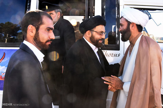 استقبال از کاروان خدام امام رضا(ع) در شهرضا