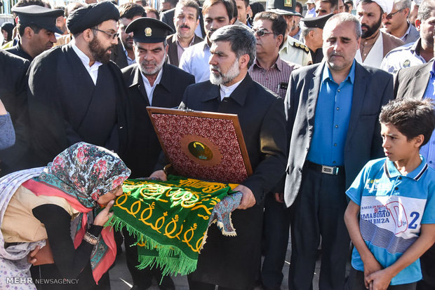 استقبال از کاروان خدام امام رضا(ع) در شهرضا
