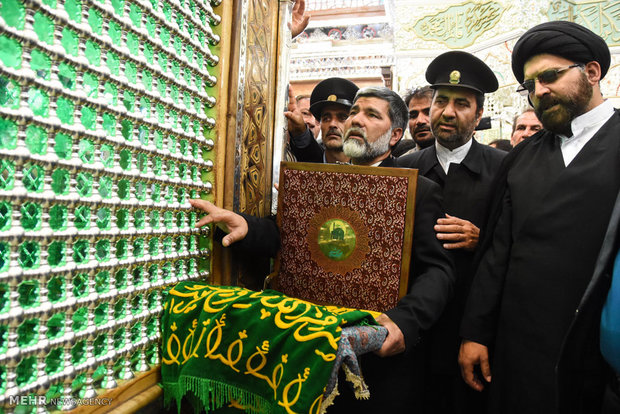 استقبال از کاروان خدام امام رضا(ع) در شهرضا