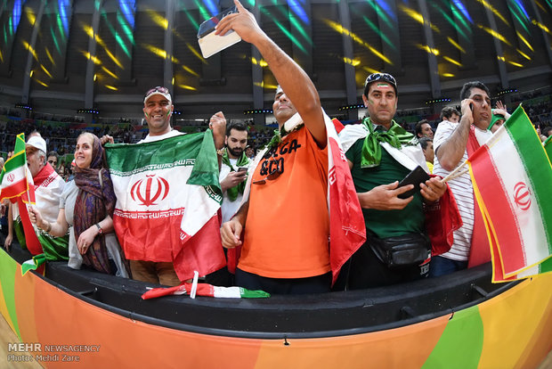 دیدار تیم های والیبال ایران و کوبا