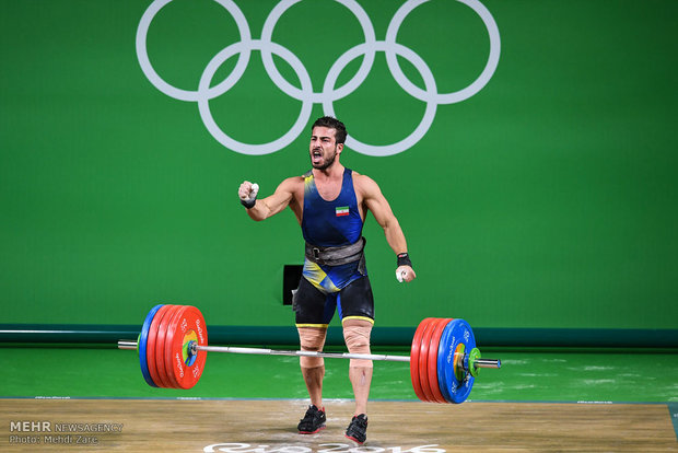 ذهبية ايران في رفع الاثقال في دورة الالعاب الاولمبية ريو 2016