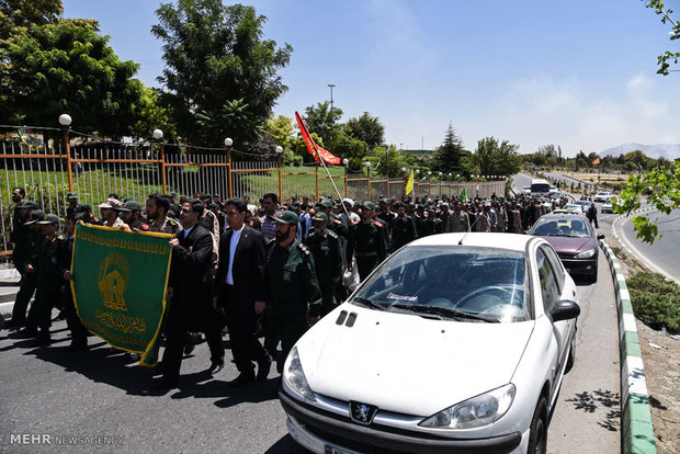 حضور کاروان خادمان رضوی در تهران