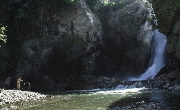 Shalmash Waterfall in Western Azarbaijan Province