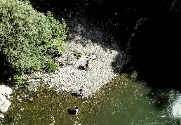 Shalmash Waterfall in Western Azarbaijan Province