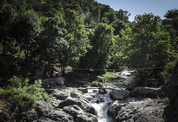 Shalmash Waterfall in Western Azarbaijan Province