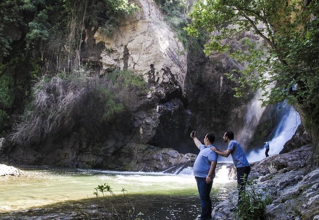 Shalmash Waterfall in Western Azarbaijan Province
