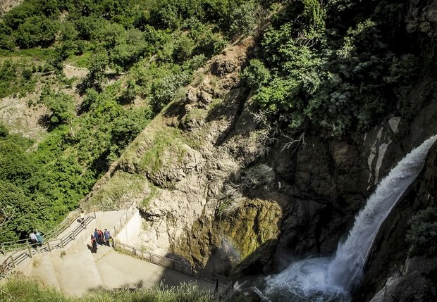 Shalmash Waterfall in Western Azarbaijan Province